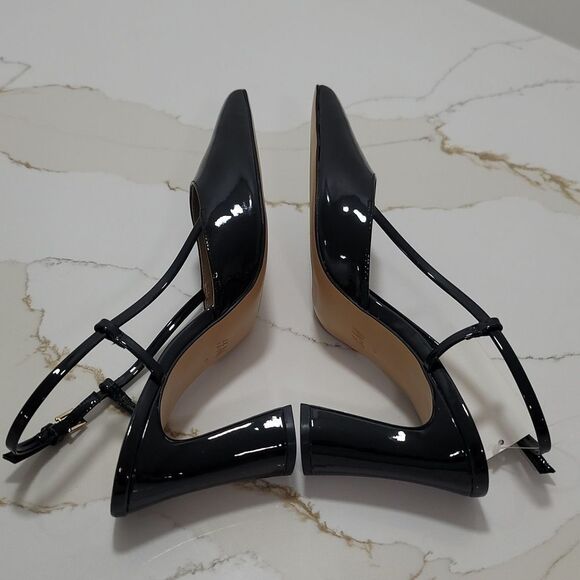 BRAND NEW H&M BLOCK HEEL POINTED TOE SLINGBACK PUMP - Picture 11 of 15